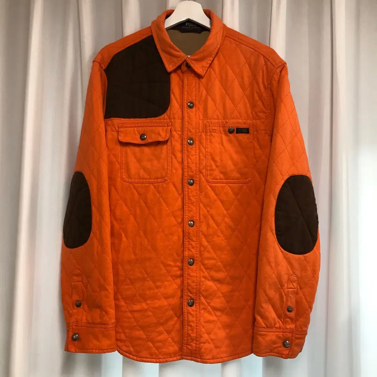 Polo Ralph Lauren 오렌지 퀼팅 자켓 (L)